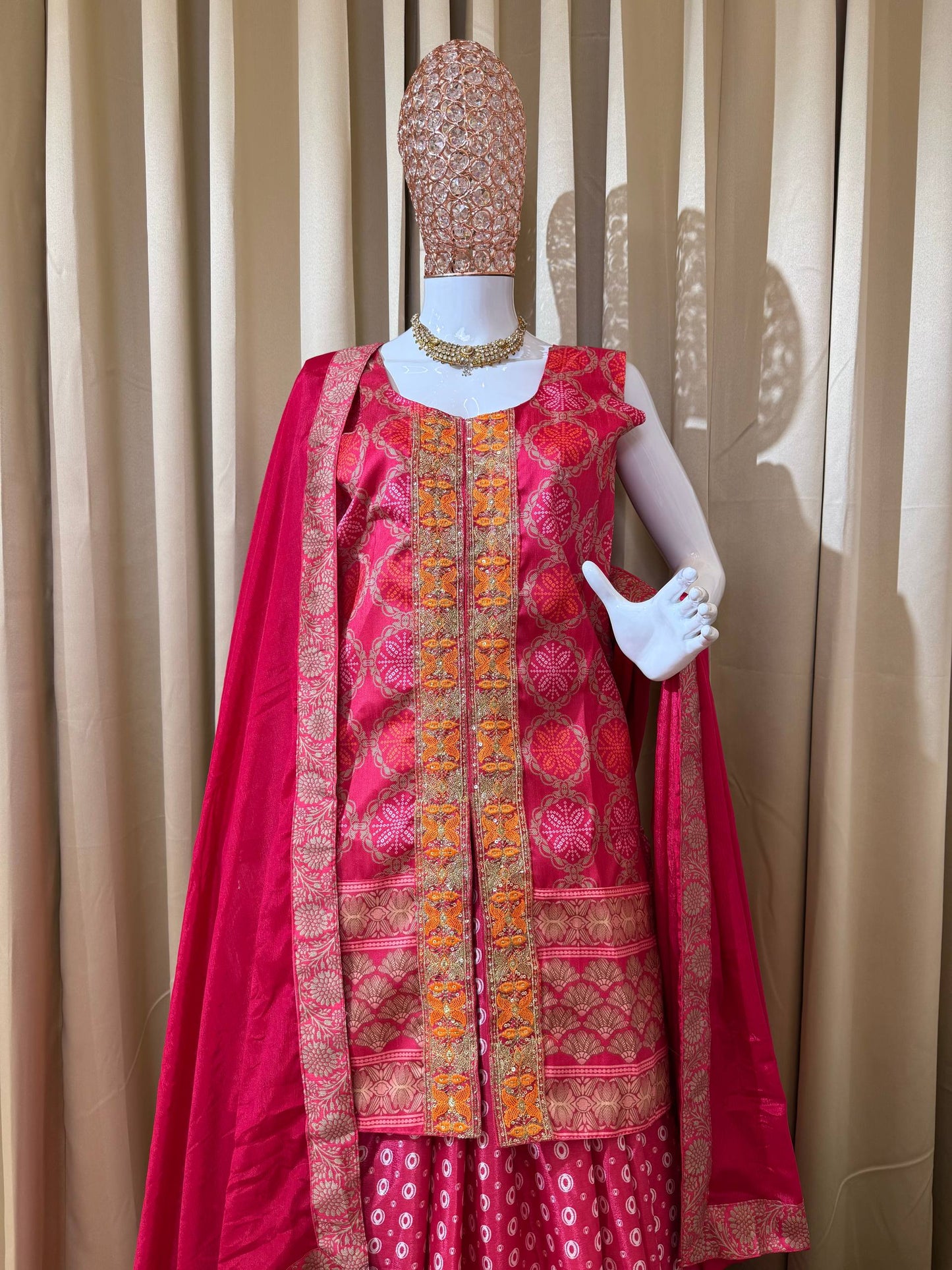 3 PIECE DESIGNER TOP, LEHENGA & DUPATTA SET SET-ST-1118 🥻✨