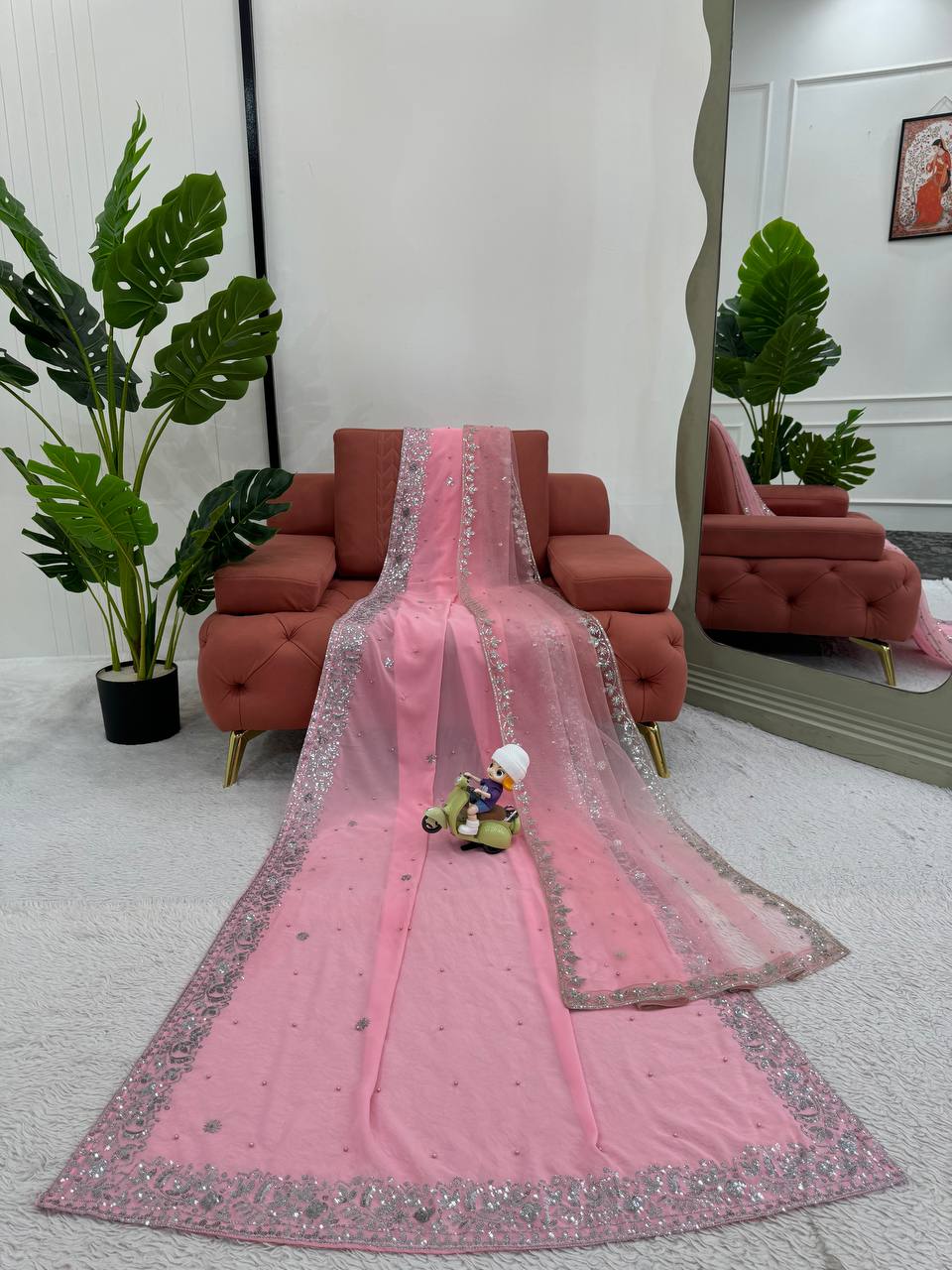 💫 Sequins & Elegance – Premium Designer Saree- KD - 610 👗✨