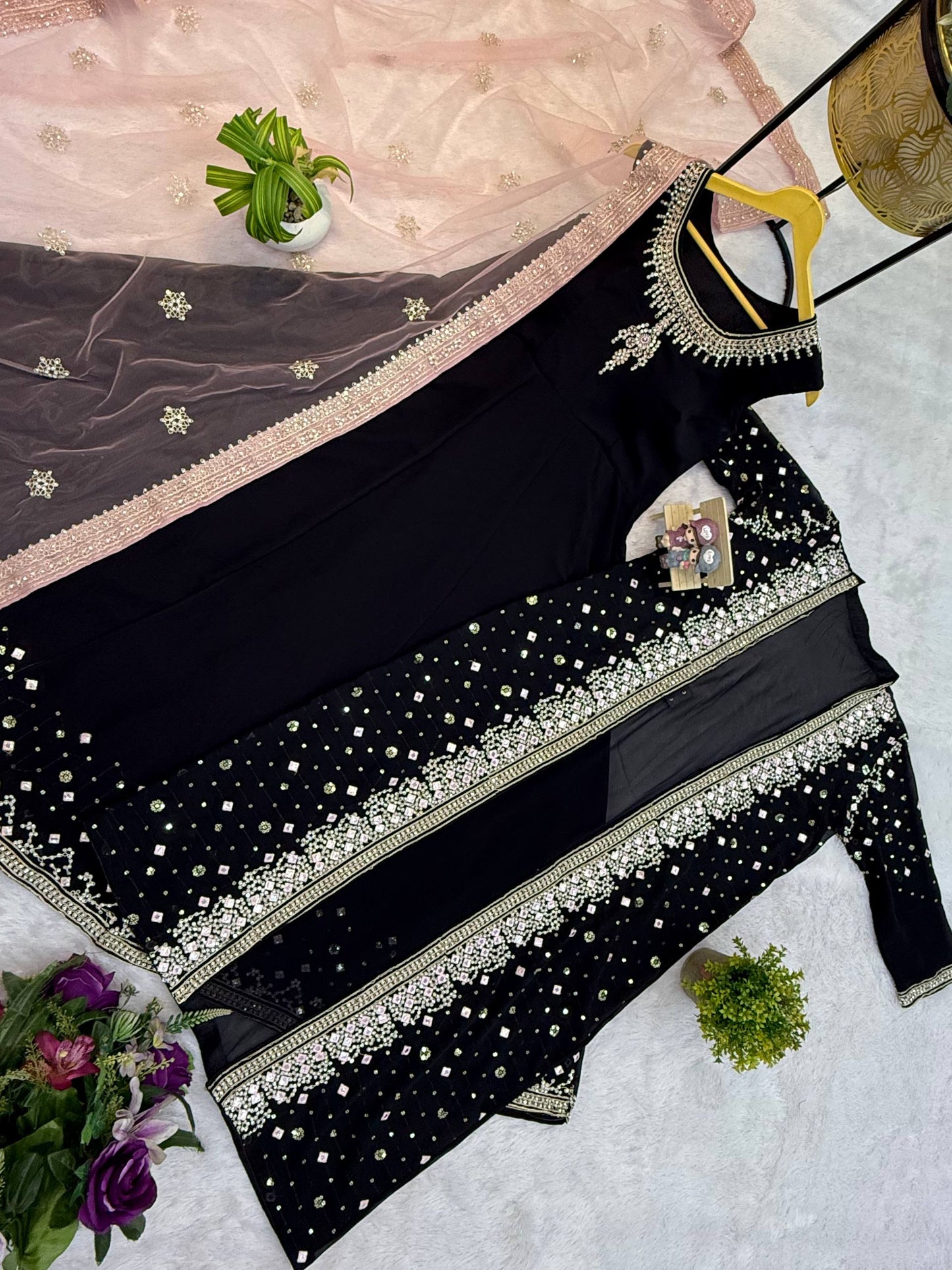 Superhit Festive Gown Set with Heavy Diamond Work! ✨
