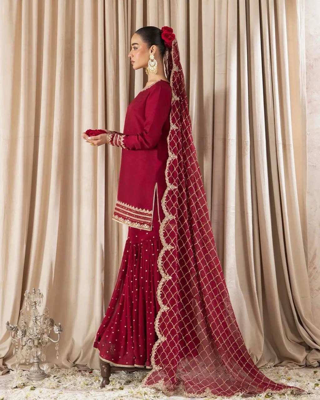 ✨ Elegant Faux Georgette Sarara Set ✨