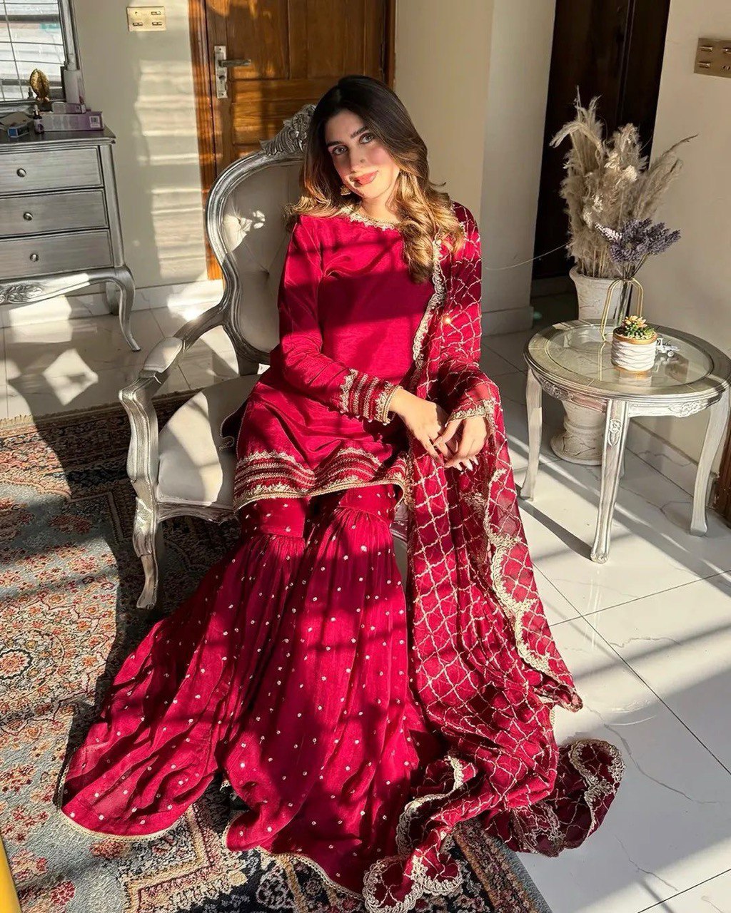 ✨ Elegant Faux Georgette Sarara Set ✨