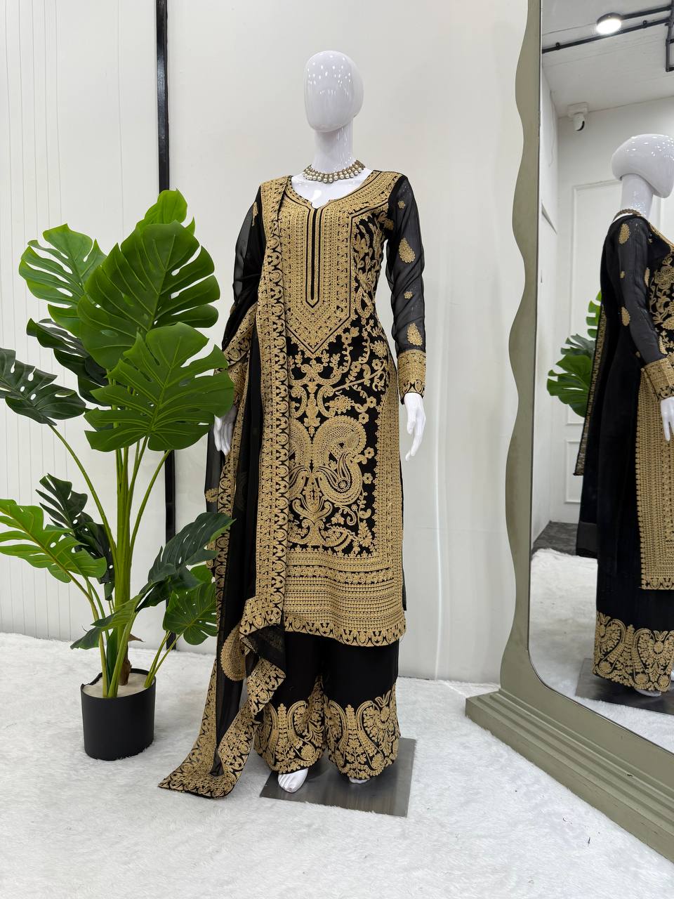 🌺 Chinese stich Georgette Suit – Effortless Elegance with Modern Grace