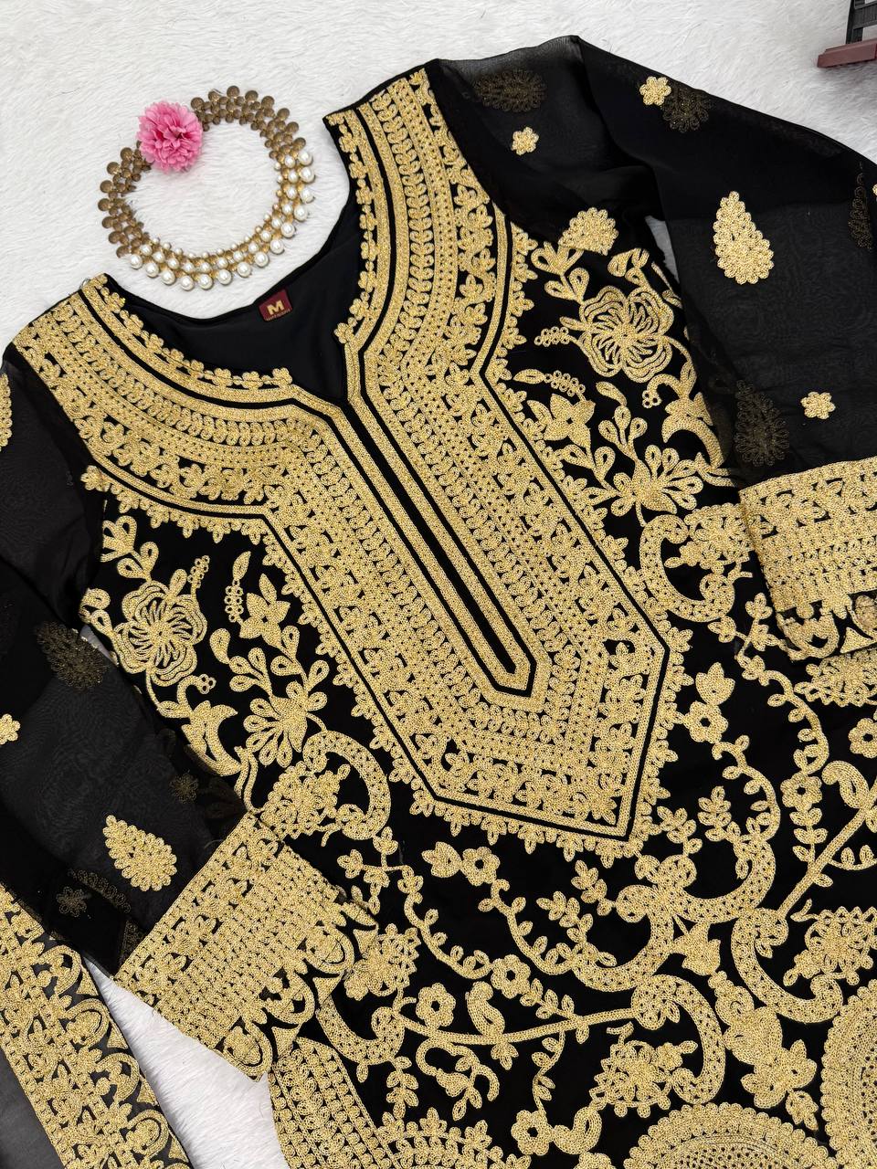 🌺 Chinese stich Georgette Suit – Effortless Elegance with Modern Grace