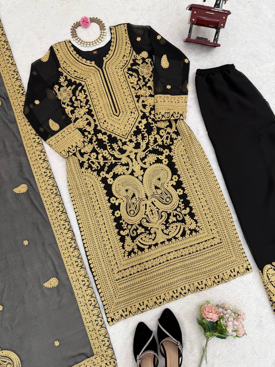 🌺 Chinese stich Georgette Suit – Effortless Elegance with Modern Grace