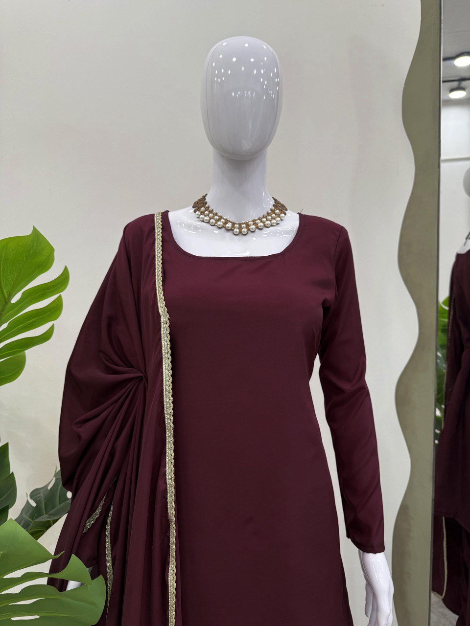 ✨ Elegant Natural Crepe Silk Suit Set ✨