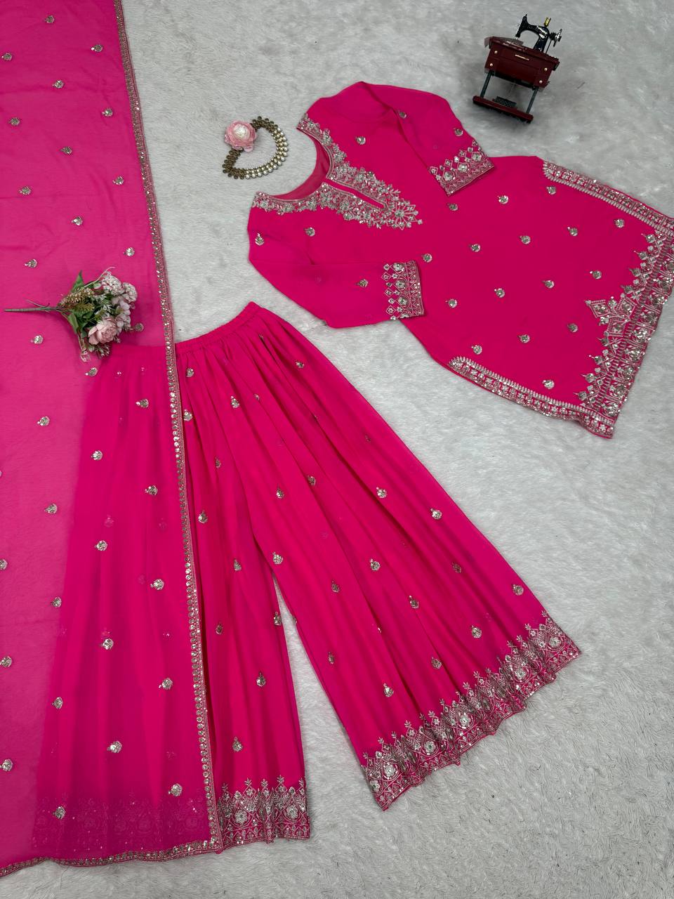 ✨ Elegant Faux Georgette Suit Set ✨