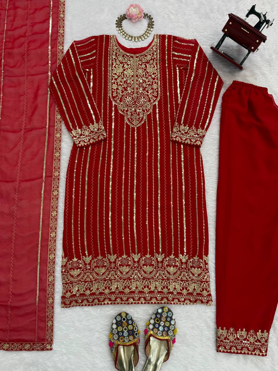 ✨ Step into effortless charm with our exclusive 3-piece set – crafted for comfort, stitched with grace.