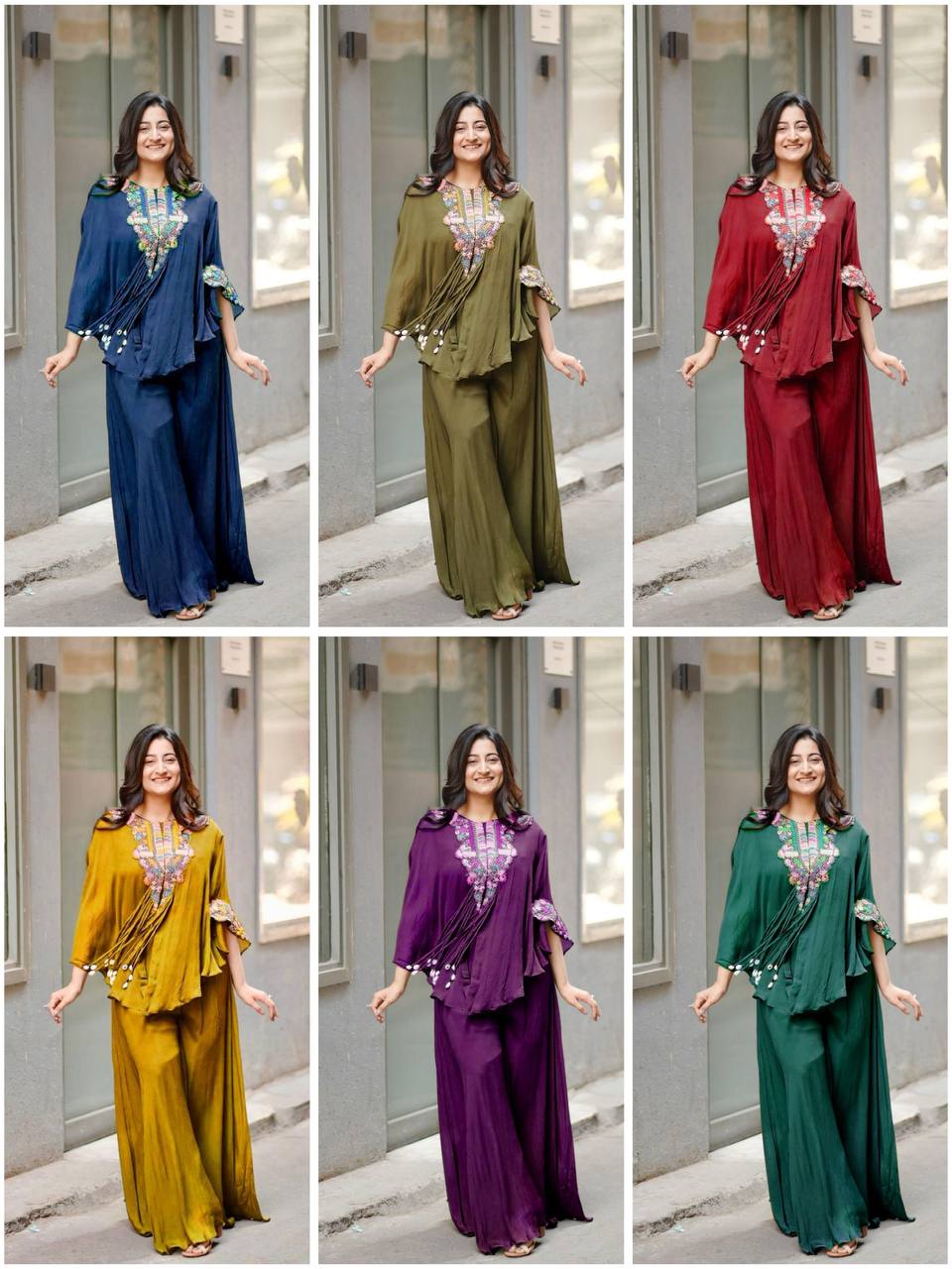 β¨ Charming Chinon Indo Western Suit Set ππ