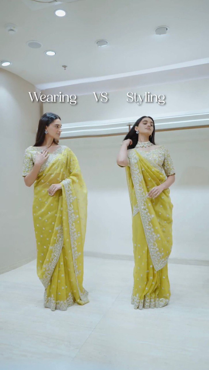 ✨ Timeless Beauty – Designer Tabby Silk Saree ✨