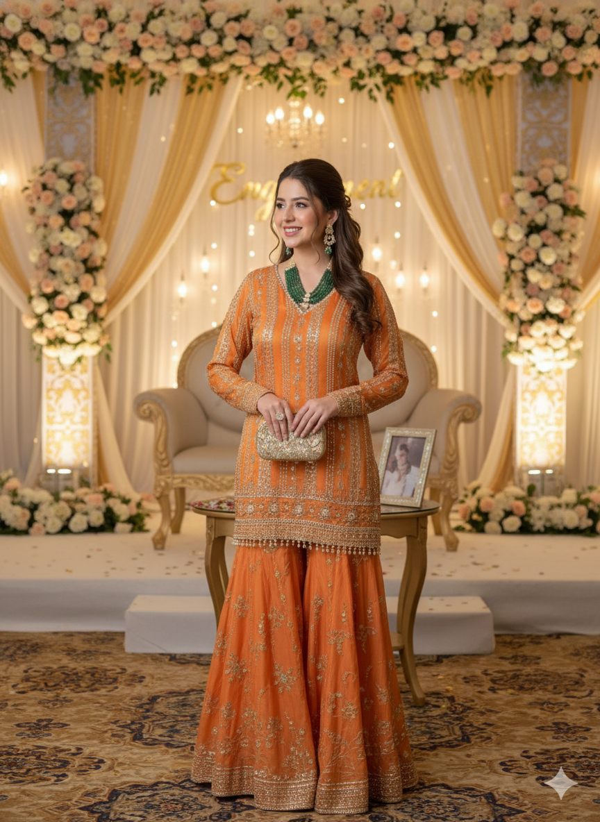 šø Effortless Elegance ā 3-Piece Sharara Set šø