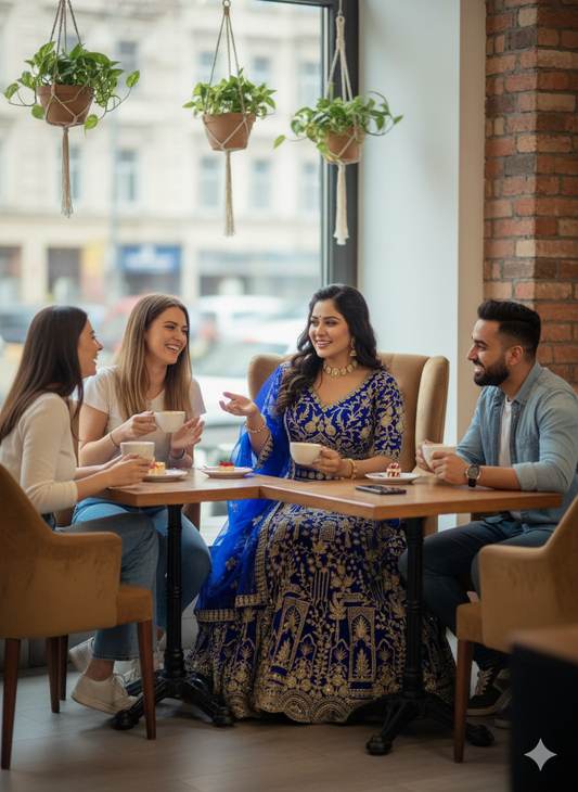 Premium Soft Net Lehenga with Coding Sequins Embroidery & Matching Dupatta