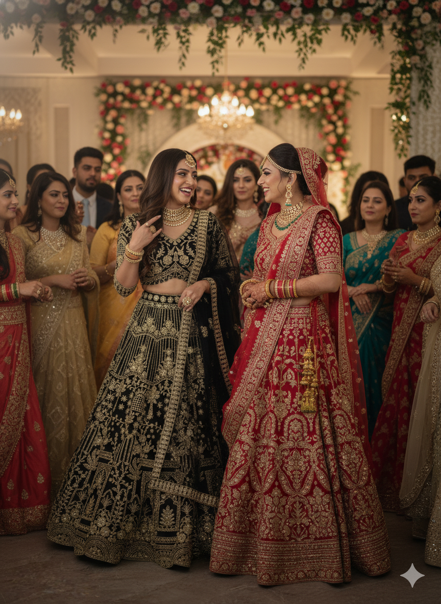 Black Premium Soft Net Lehenga Choli with Sequins Embroidery β Elegant & Stylish Design