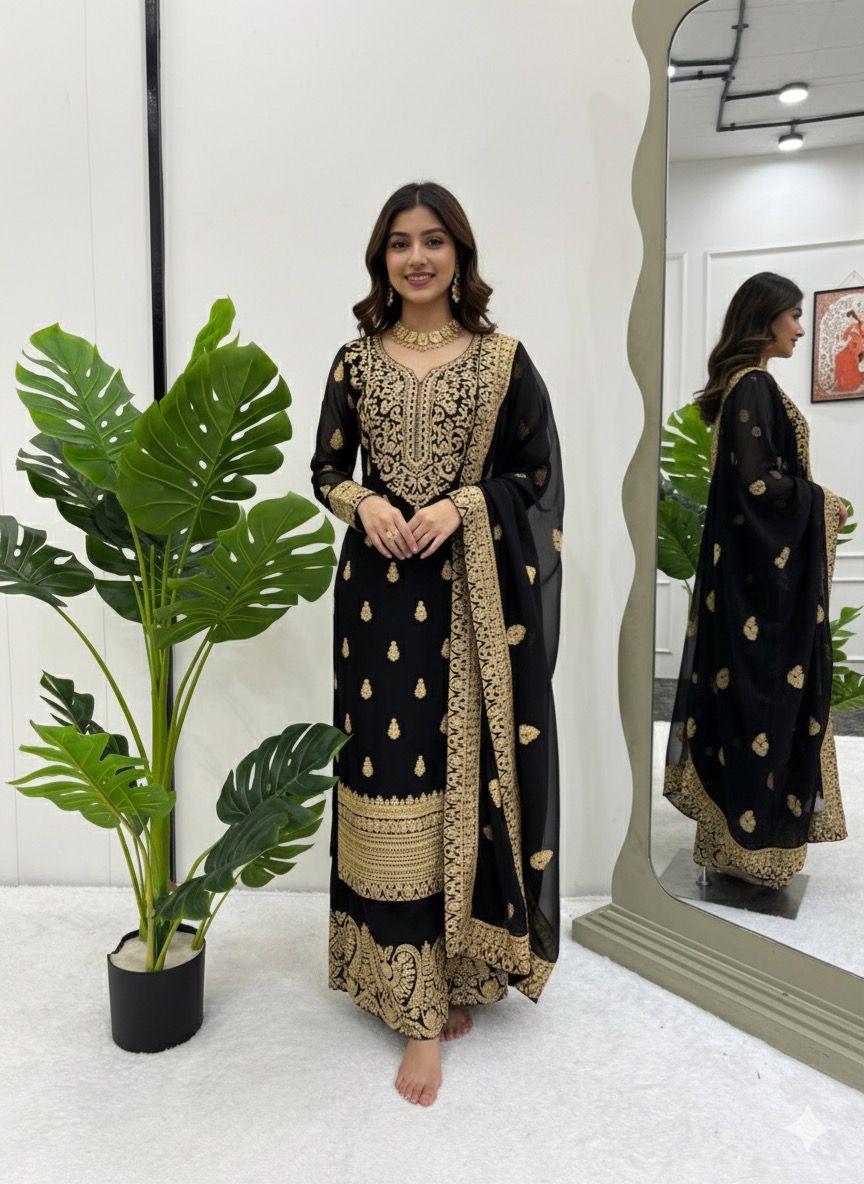 🌺 Chinese stich Georgette Suit – Effortless Elegance with Modern Grace