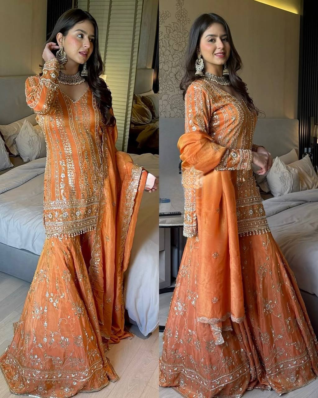 šø Effortless Elegance ā 3-Piece Sharara Set šø