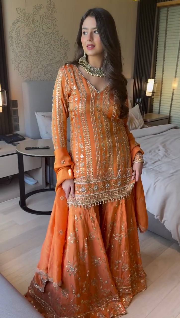 šø Effortless Elegance ā 3-Piece Sharara Set šø