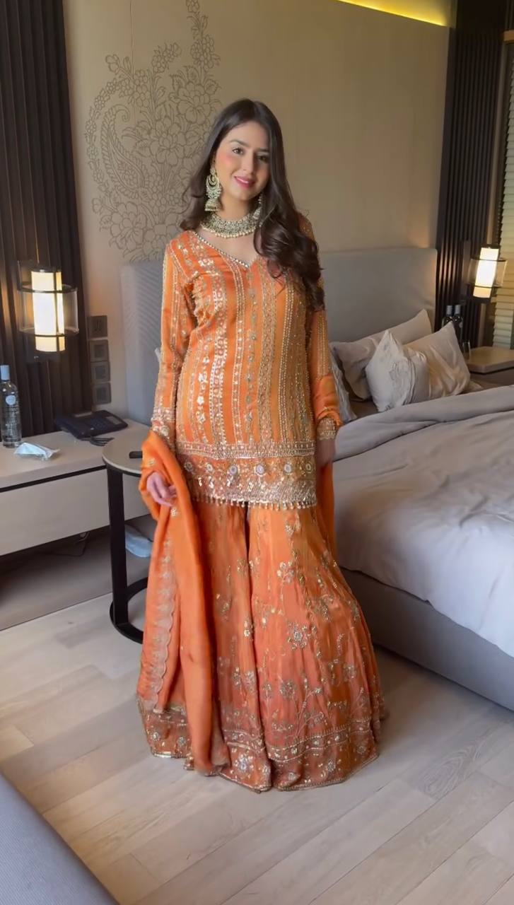 šø Effortless Elegance ā 3-Piece Sharara Set šø