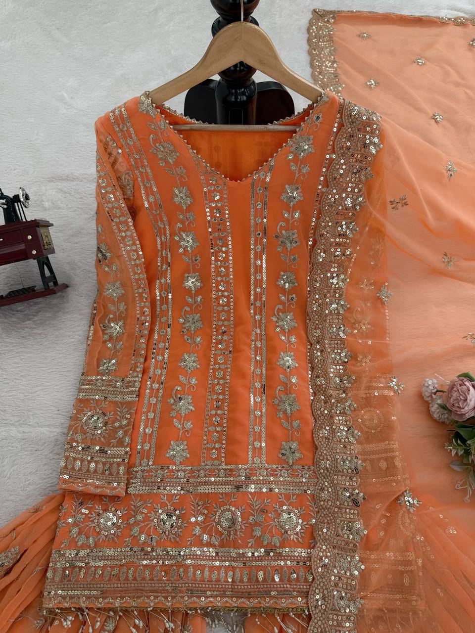 šø Effortless Elegance ā 3-Piece Sharara Set šø