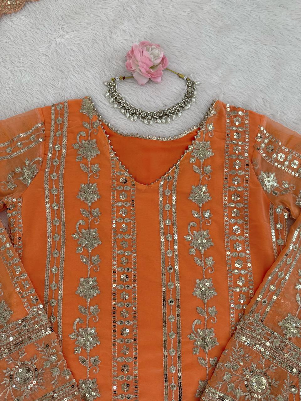 šø Effortless Elegance ā 3-Piece Sharara Set šø