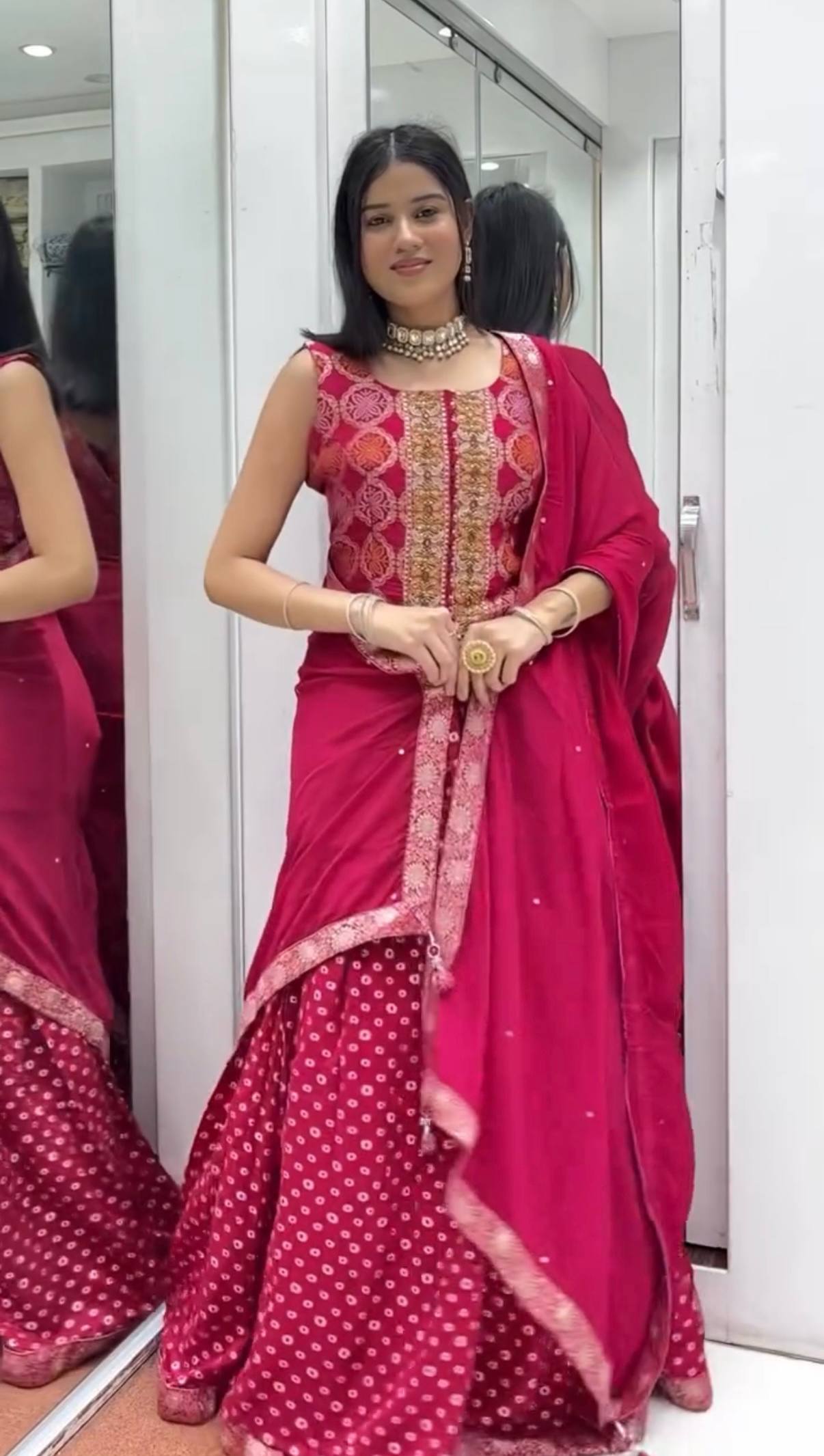 3 PIECE DESIGNER TOP, LEHENGA & DUPATTA SET SET-ST-1118  🥻✨