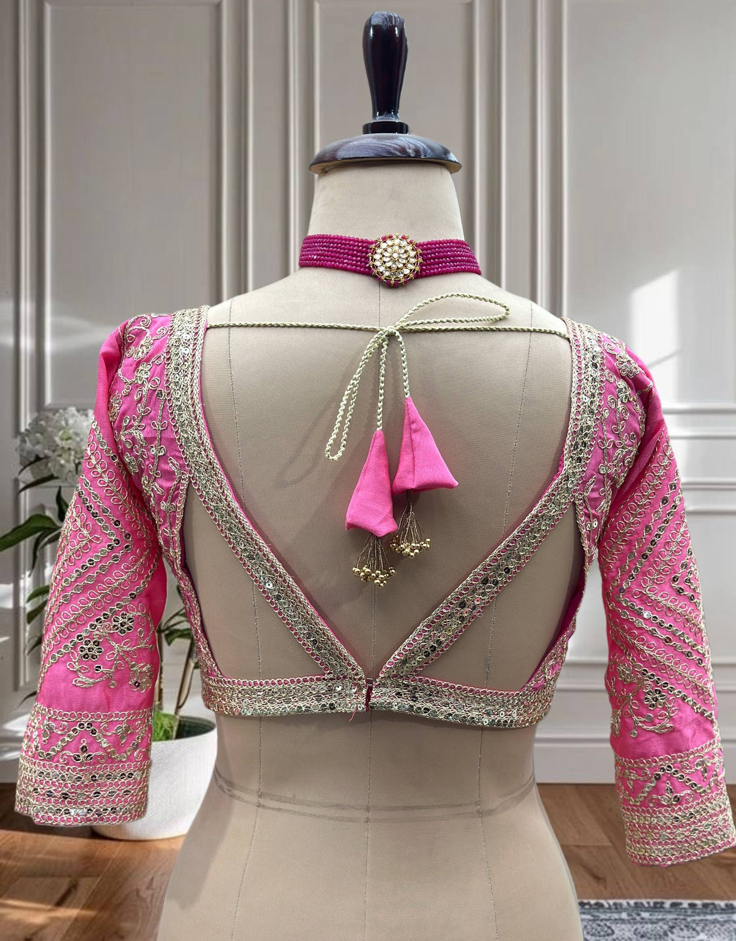 Regal Charm – Chinon Silk Embroidered Lehenga Choli ✨💜💜✨