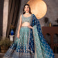 Royal Charm – Faux Georgette Designer Lehenga ✨💙💙✨