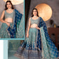 Royal Charm – Faux Georgette Designer Lehenga ✨💙💙✨