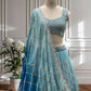 Royal Charm – Faux Georgette Designer Lehenga ✨💙💙✨