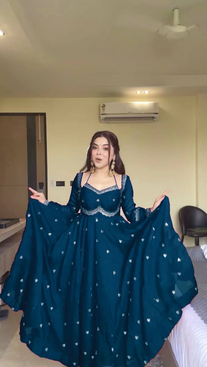 🌸 Effortless Elegance – 3-Piece Anarkali Set - RTC - 5924 🧚‍♀️👗