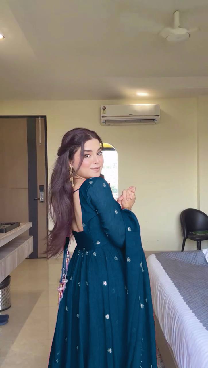 🌸 Effortless Elegance – 3-Piece Anarkali Set - RTC - 5924 🧚‍♀️👗