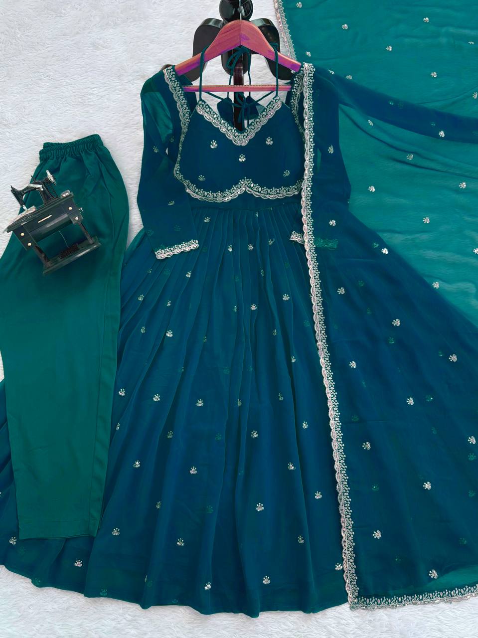 🌸 Effortless Elegance – 3-Piece Anarkali Set - RTC - 5924 🧚‍♀️👗