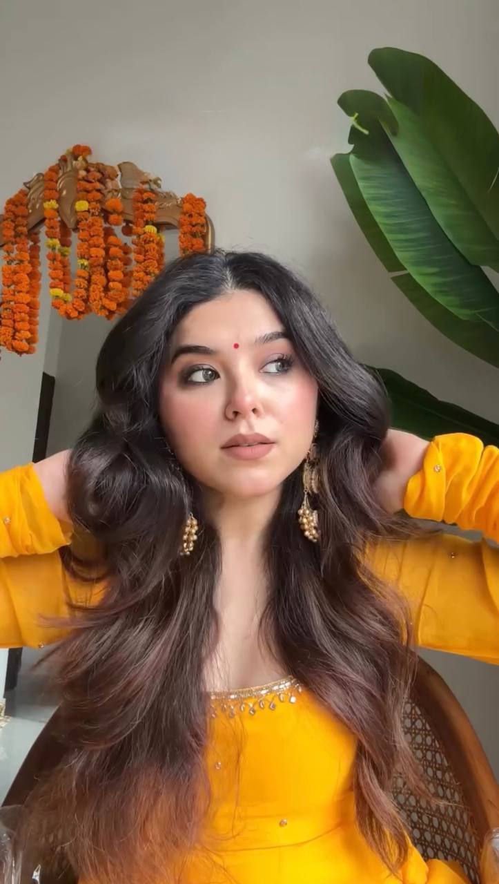 Handcrafted Charm Anarkali for Your Haldi Day! 🧚‍♀️💛