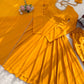 Handcrafted Charm Anarkali for Your Haldi Day! 🧚‍♀️💛