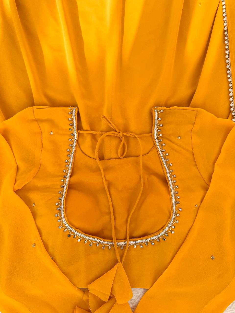 Handcrafted Charm Anarkali for Your Haldi Day! 🧚‍♀️💛