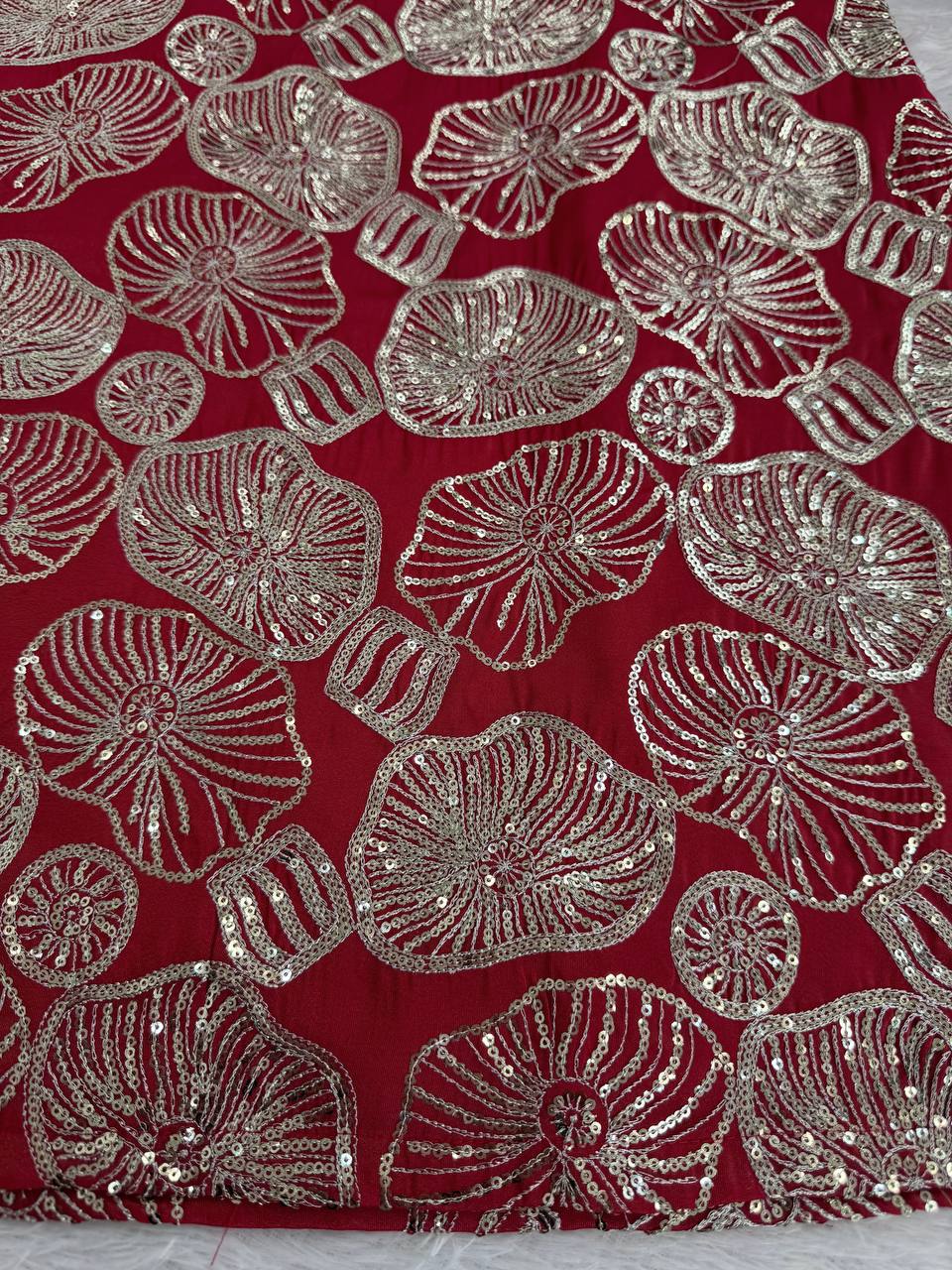 💃 Festive Elegance – 3-Piece Simmer Silk Sharara Set - RTC - 5927 🌟🎀