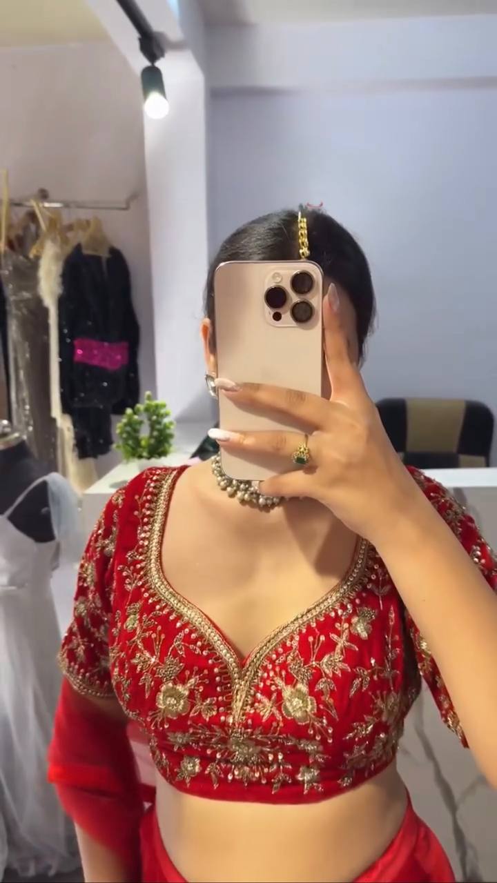 DFG Series - Faux Georgette Lehenga Saree Set-QRC-390