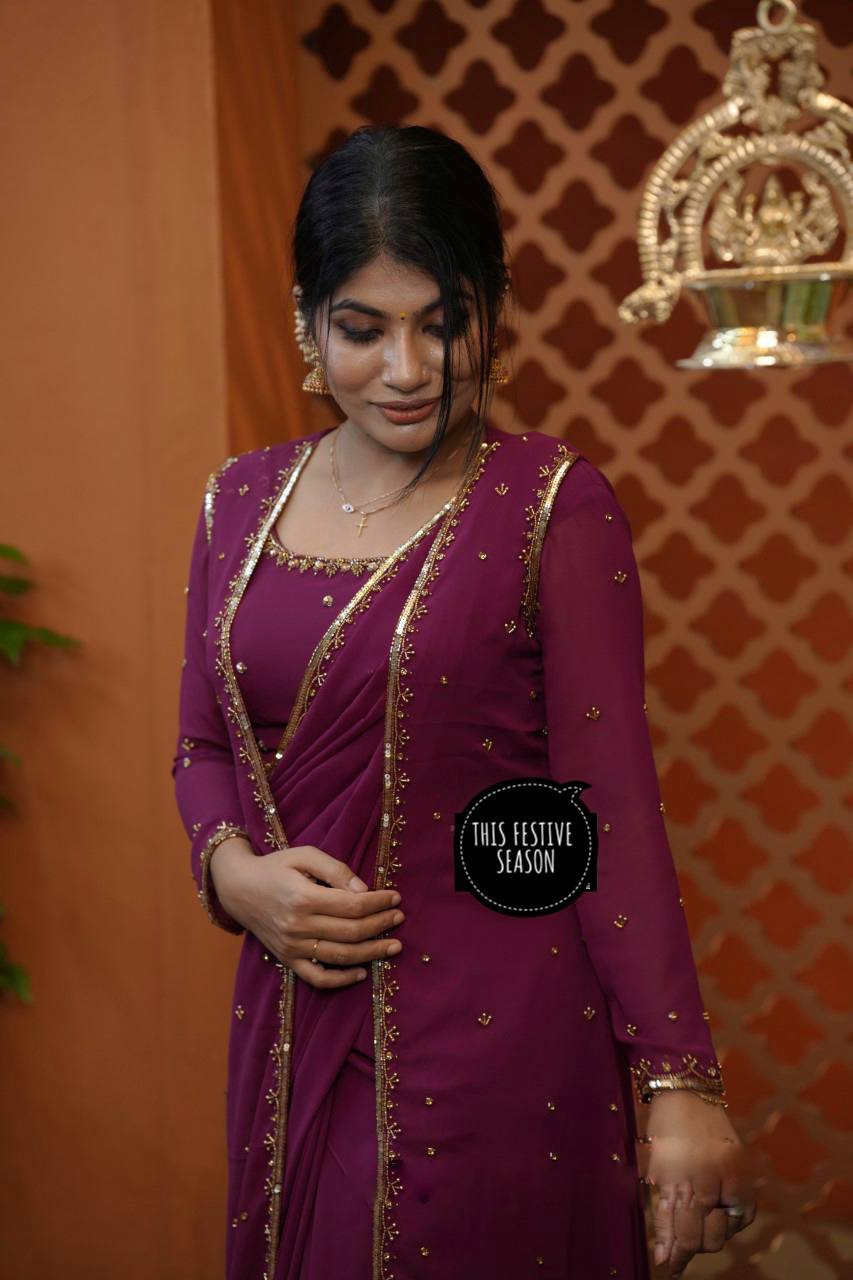 Lehenga • Blouse • Koti • Dupatta – All with Elegant Embroidery Work-ST-1121 .  🥻