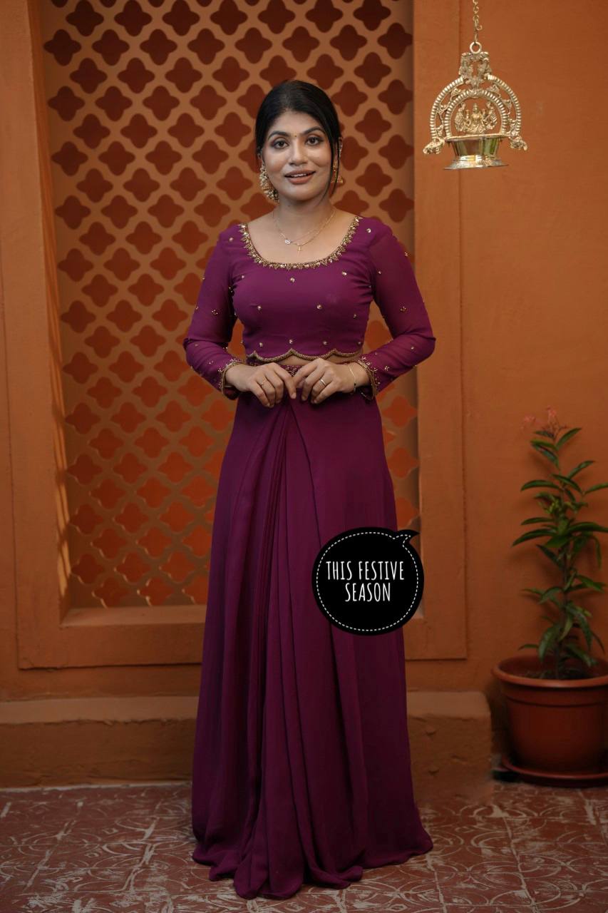 Lehenga • Blouse • Koti • Dupatta – All with Elegant Embroidery Work-ST-1121 .  🥻