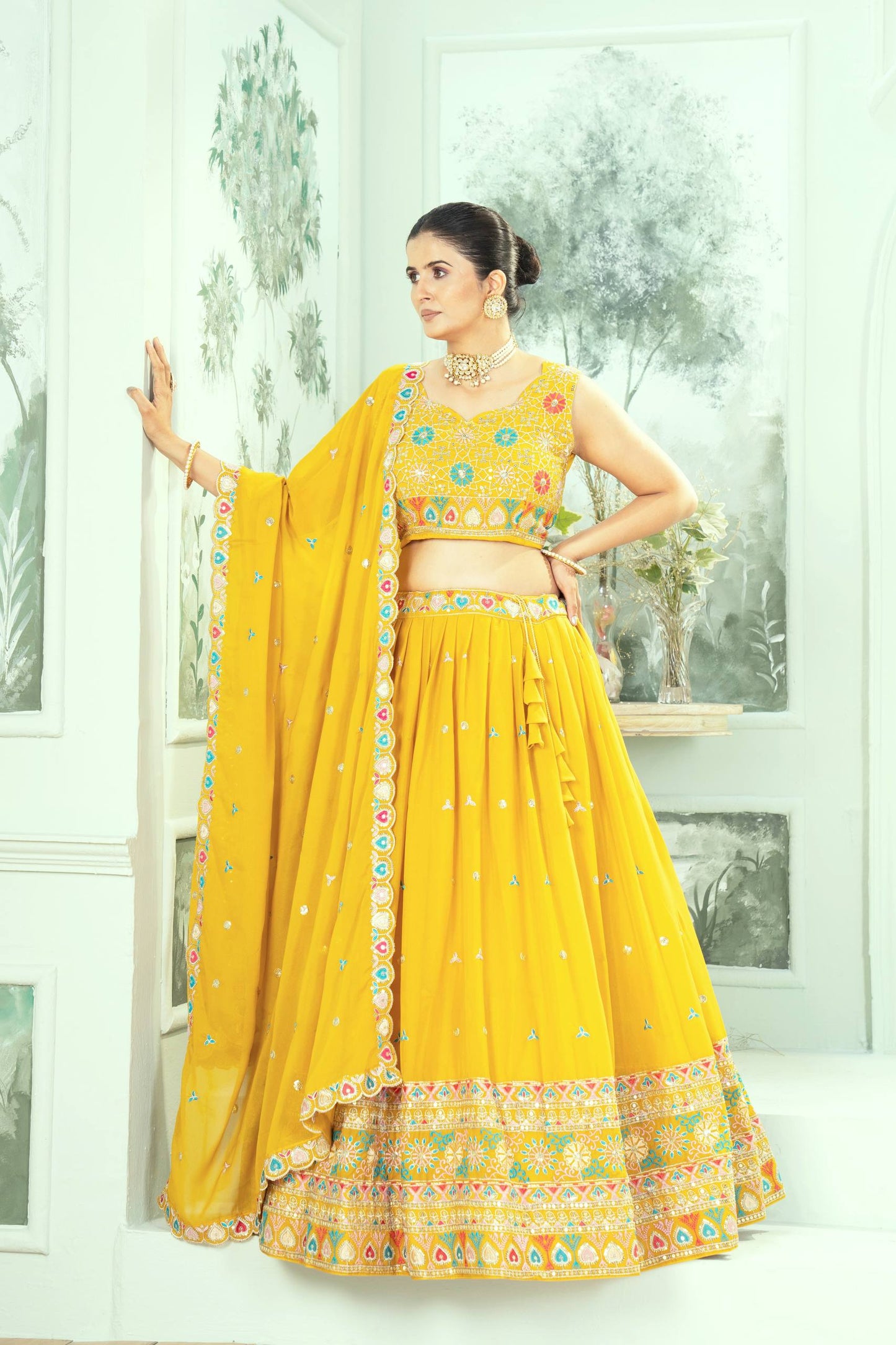 Sunshine Glow Designer Lehenga Choli ☀️☀️