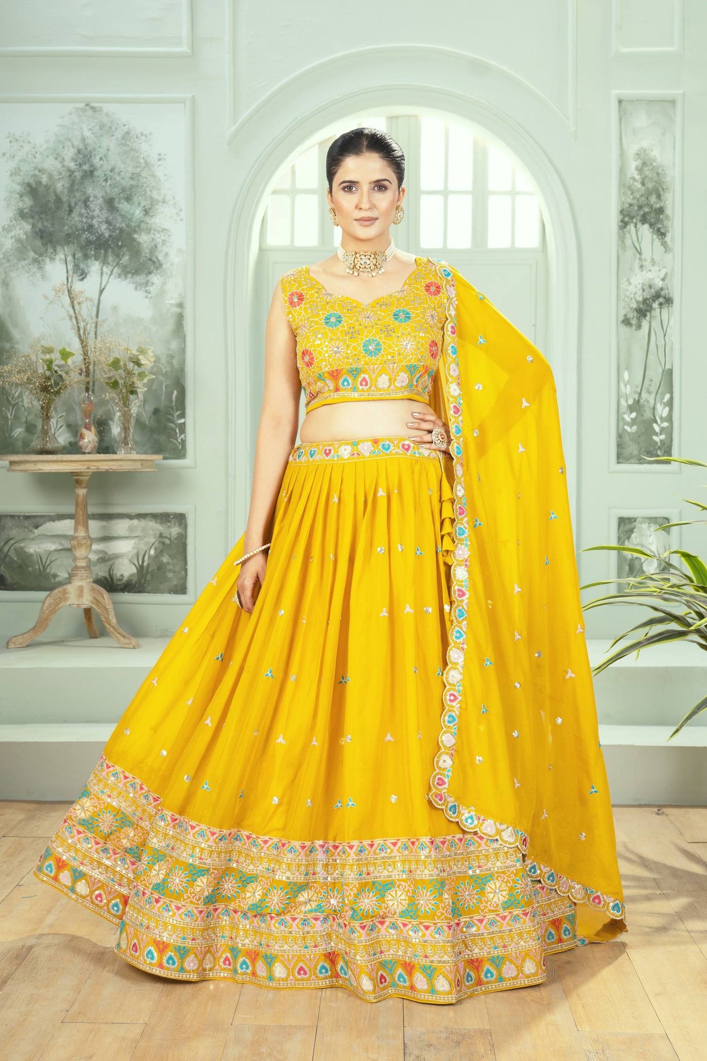Sunshine Glow Designer Lehenga Choli ☀️☀️