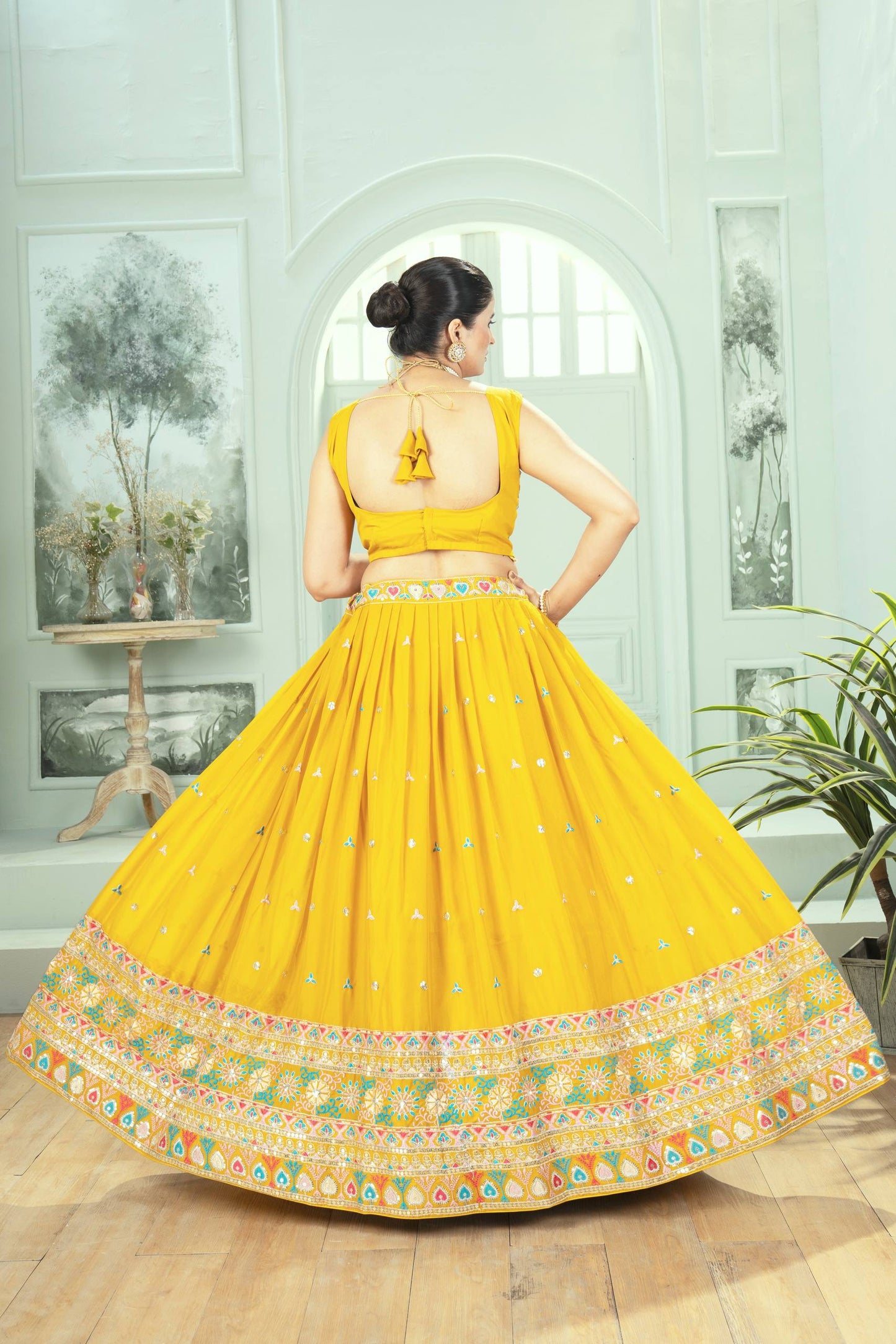 Sunshine Glow Designer Lehenga Choli ☀️☀️