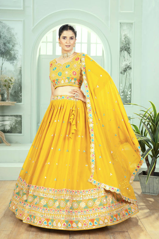 Sunshine Glow Designer Lehenga Choli ☀️☀️