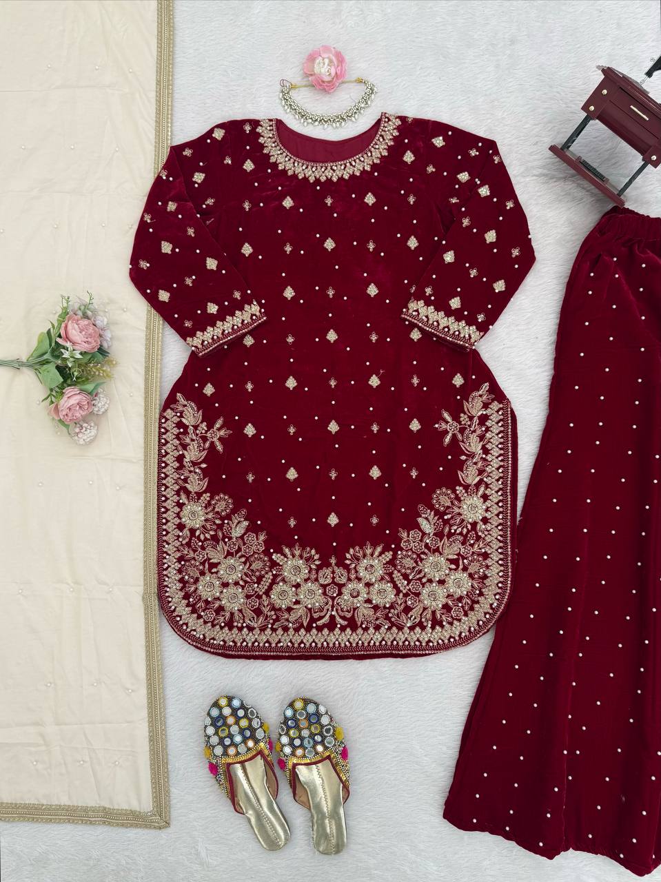 🎀 Boutique Style  Palazo Set – Modern Meets Traditional-KD-1536 🌸👗