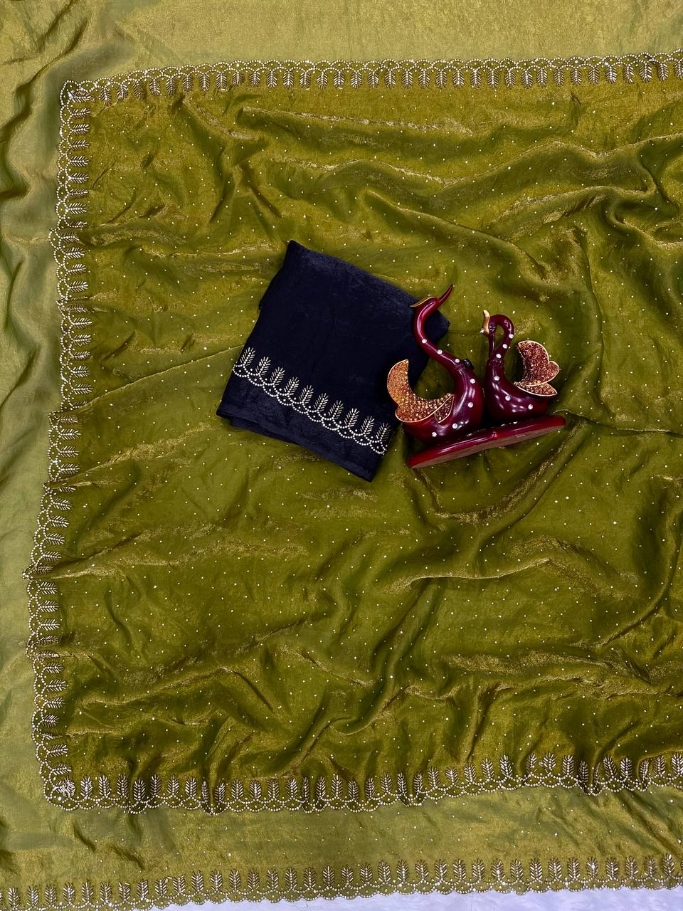 Sparkling Pink Space Silk Saree -NC - 5488💎 ✨