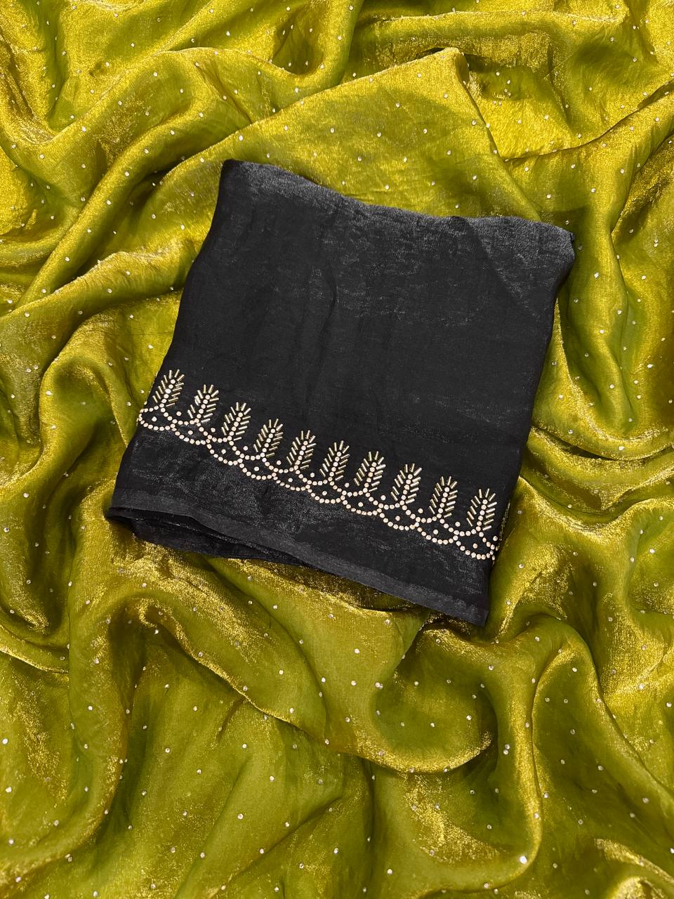 Sparkling Pink Space Silk Saree -NC - 5488💎 ✨