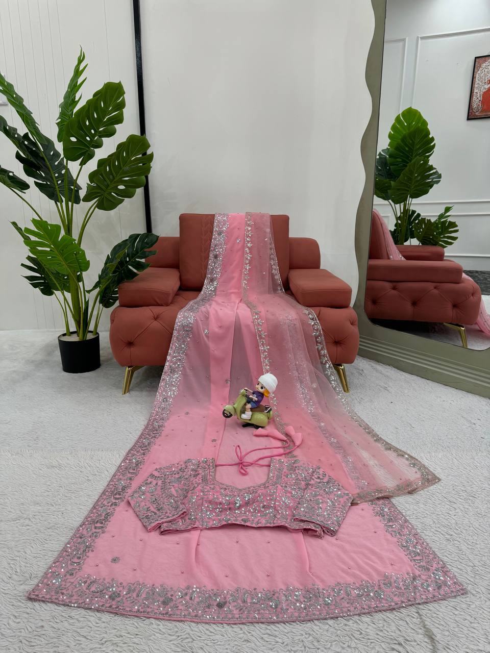 💫 Sequins & Elegance – Premium Designer Saree- KD - 610 👗✨