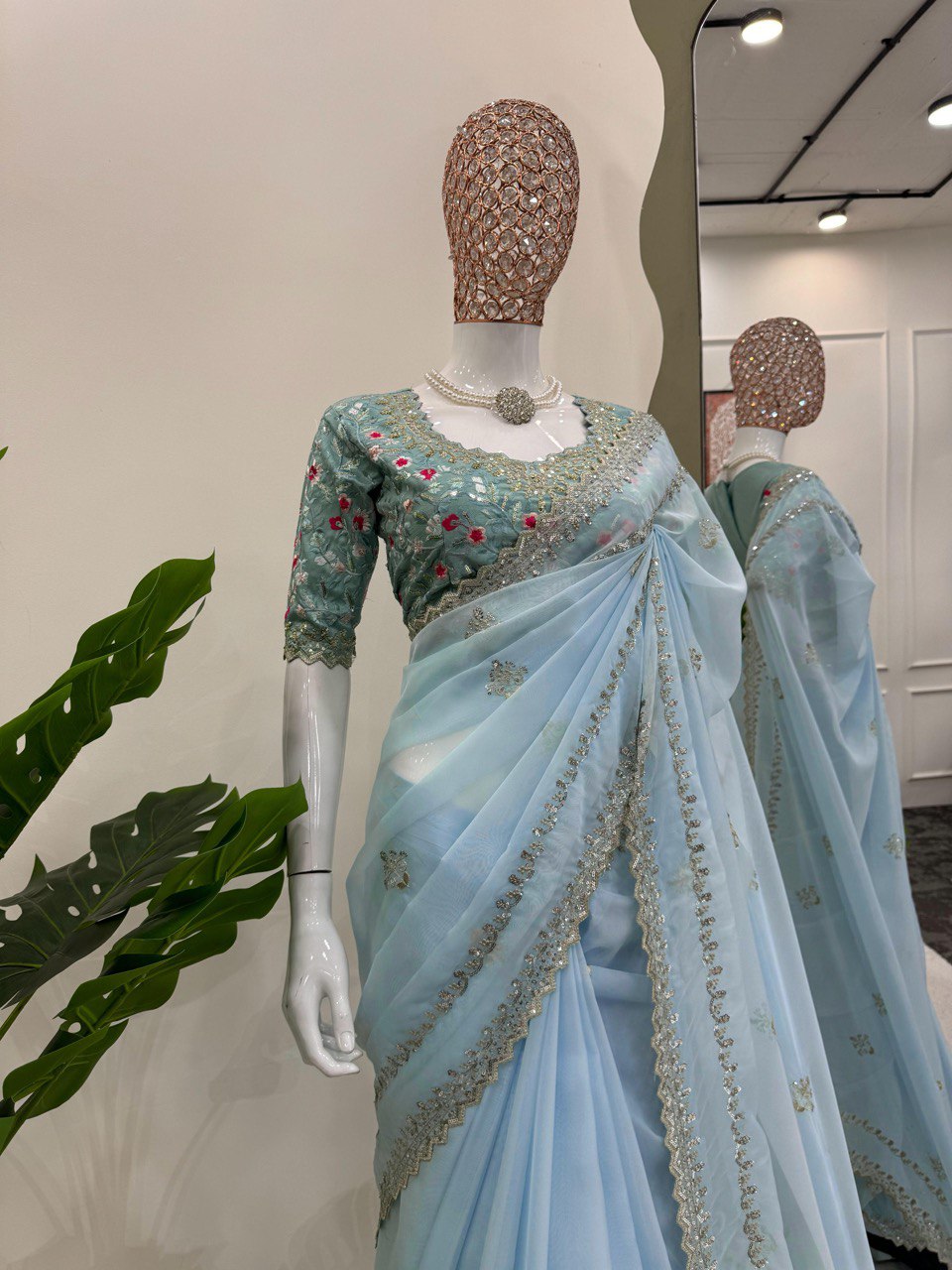 ✨ Elegant Tibby Silk Designer Saree ✨