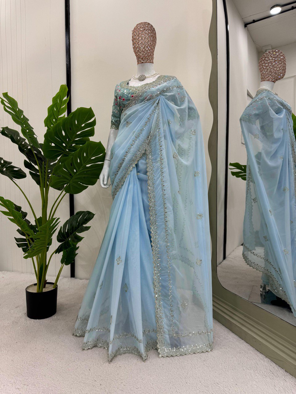 ✨ Elegant Tibby Silk Designer Saree ✨