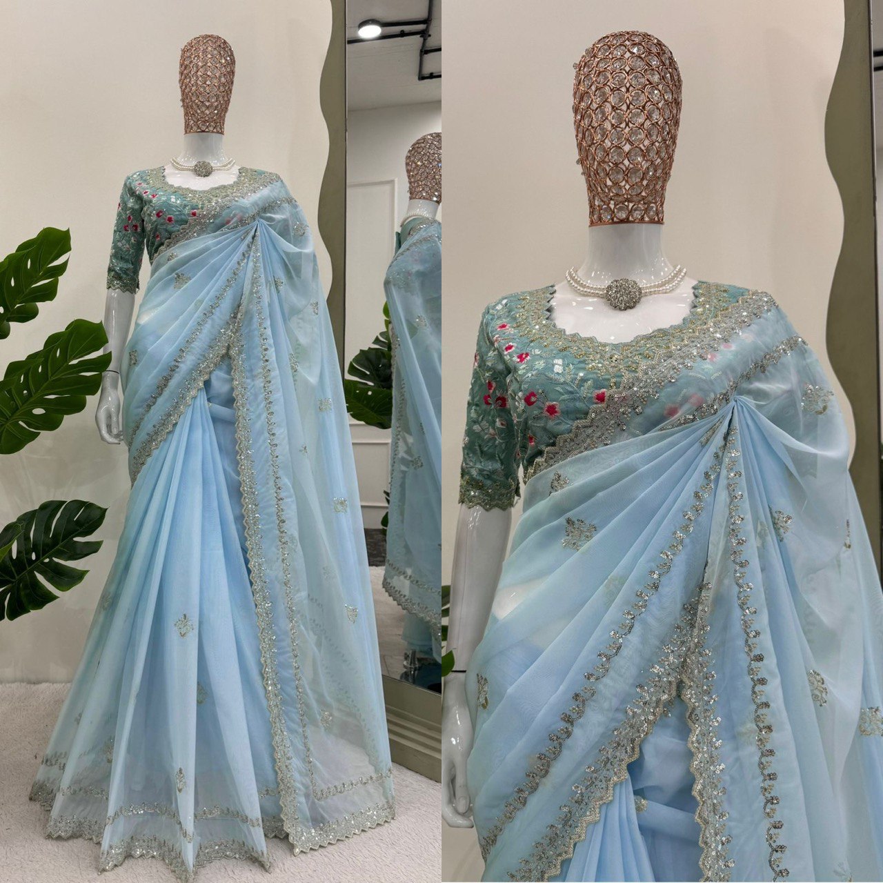✨ Elegant Tibby Silk Designer Saree ✨