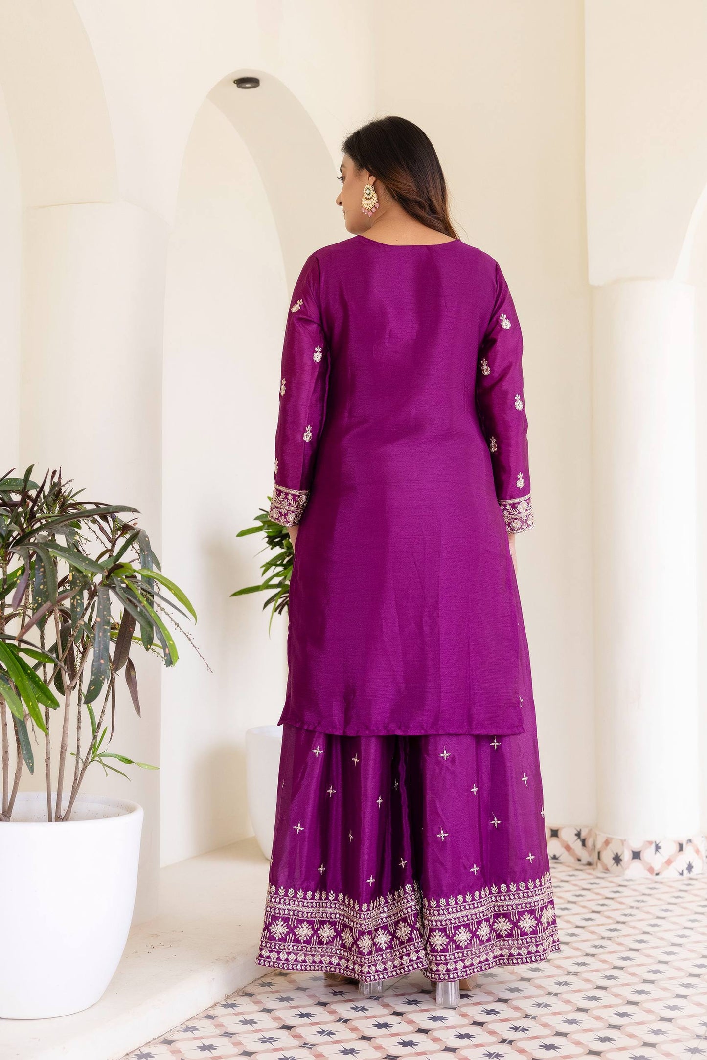 💫 Elegant Embroidery Luxe Suit Set-DVD-5128 💫