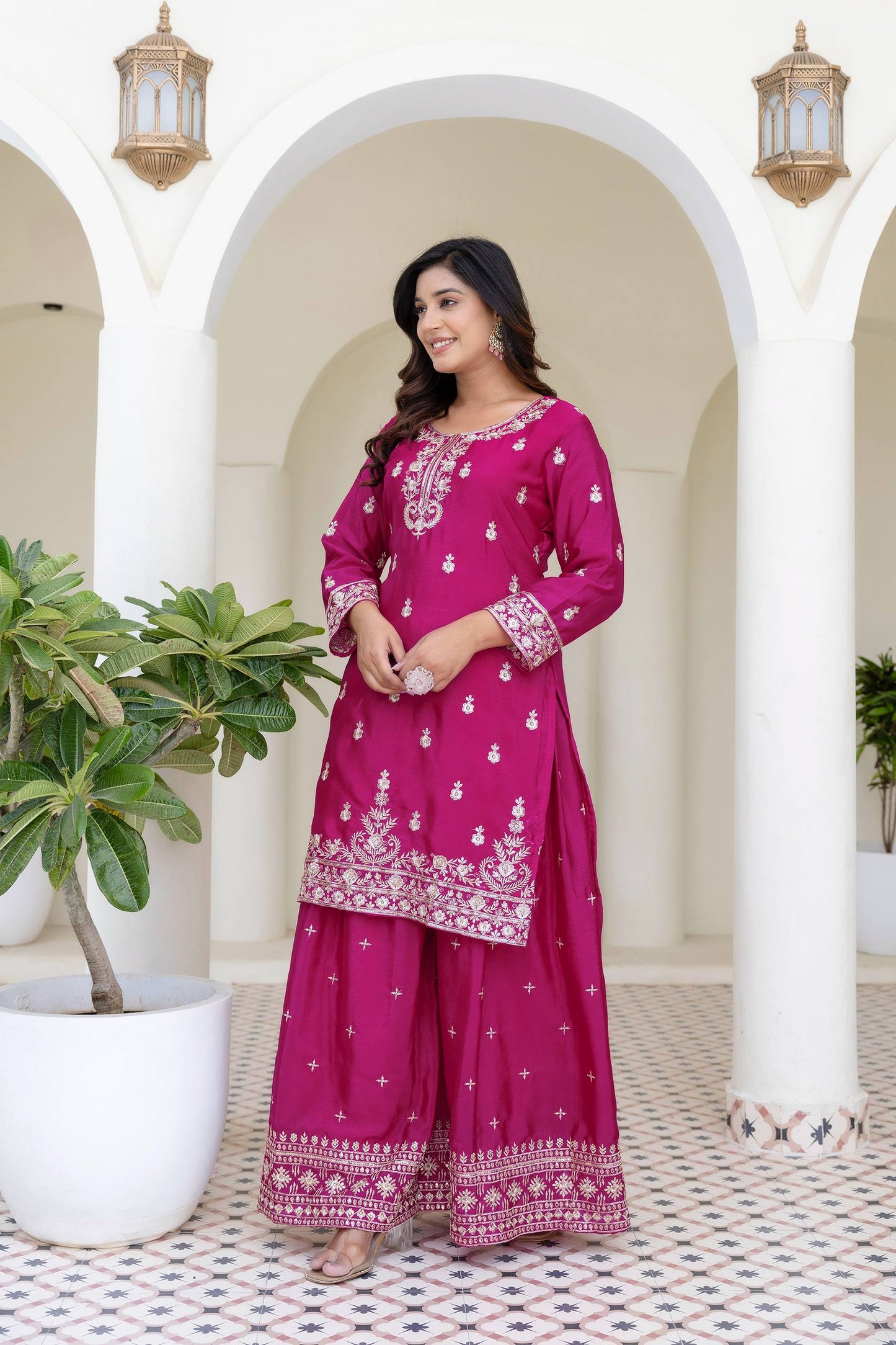 💫 Elegant Embroidery Luxe Suit Set-DVD-5128 💫